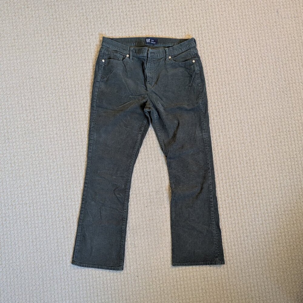 Gap Baby Bootcut Corduroy 16 / 33R Dark Green